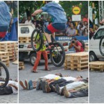 Austrian trial bike champion lands in Malé