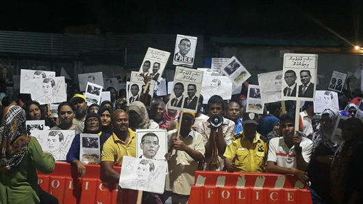 Government tight-lipped over rumors of a pardon for Nasheed