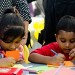 Children create cards for ex-leader Nasheed