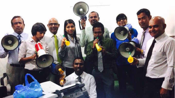 Horns and megaphones banned in parliament chamber